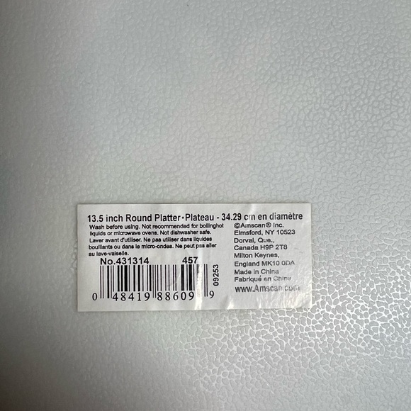 🐣AMSCAN: Easter egg themed, large round serving platter, preowned. - Picture 8 of 8